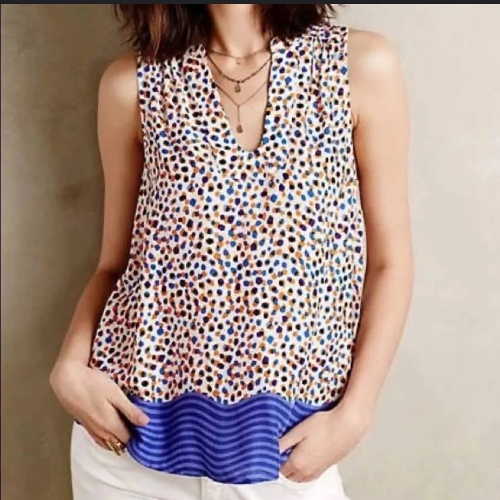 Anthropologie Maeve Emma Swing Tank Size 8